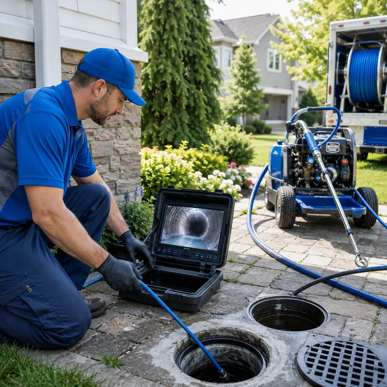 Outdoor drain cleaning professionals serving Glenelg, MD